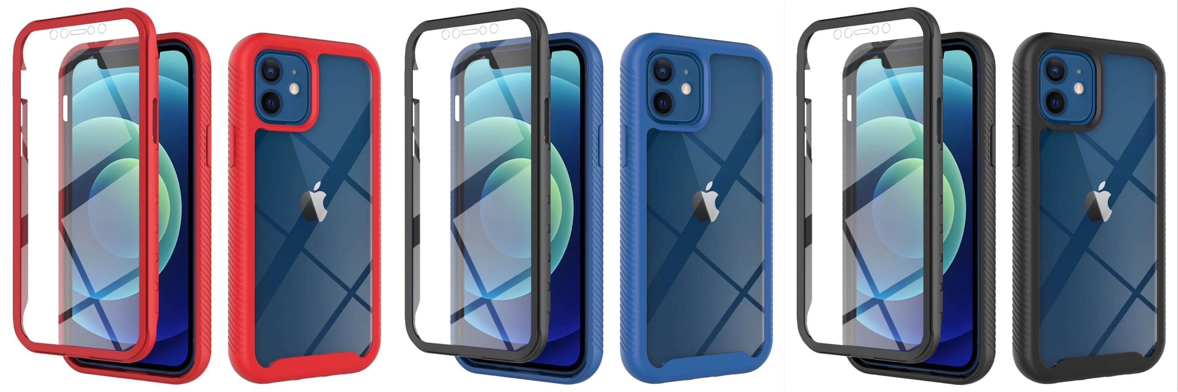 2 IN 1 PHONE CASE FOR IPHONE XR (WITH SCREEN PROTECTOR)