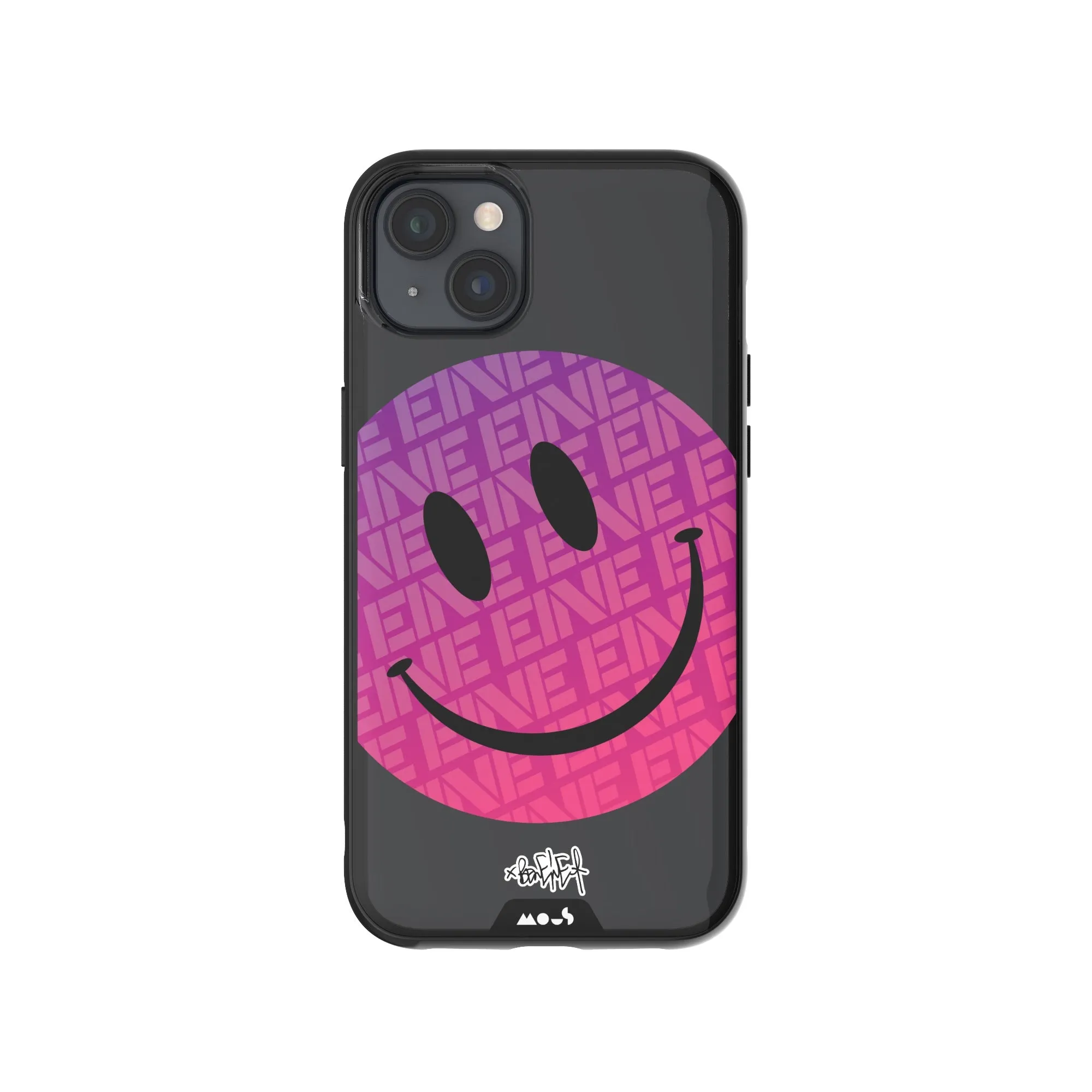 Ben Eine Pink Smiley Printed Phone Case