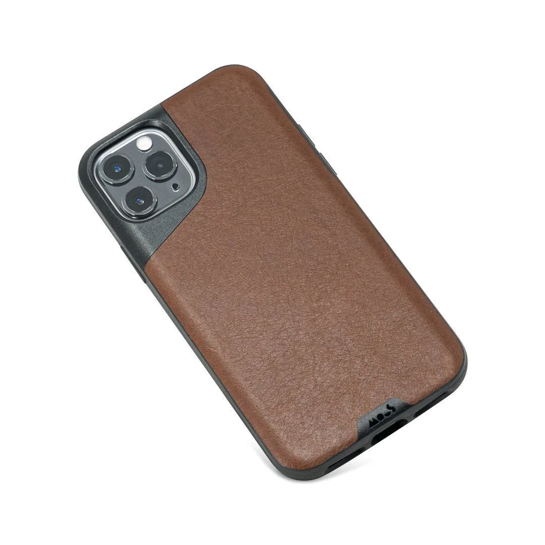 Brown Leather Phone Case - Contour