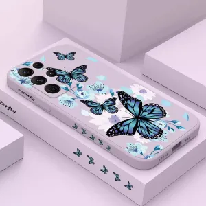Butterfly Phone Case For Samsung Galaxy S22 S21 S20 Ultra Plus