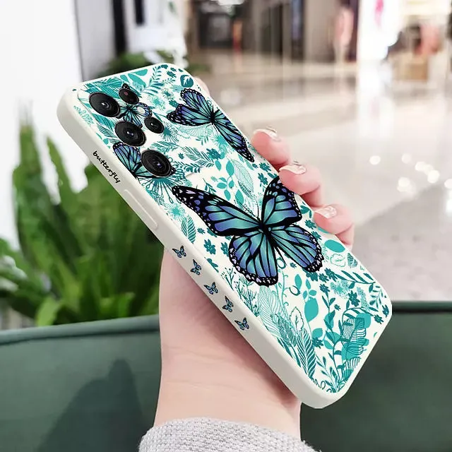 Butterfly Phone Case For Samsung Galaxy S22 S21 S20 Ultra Plus