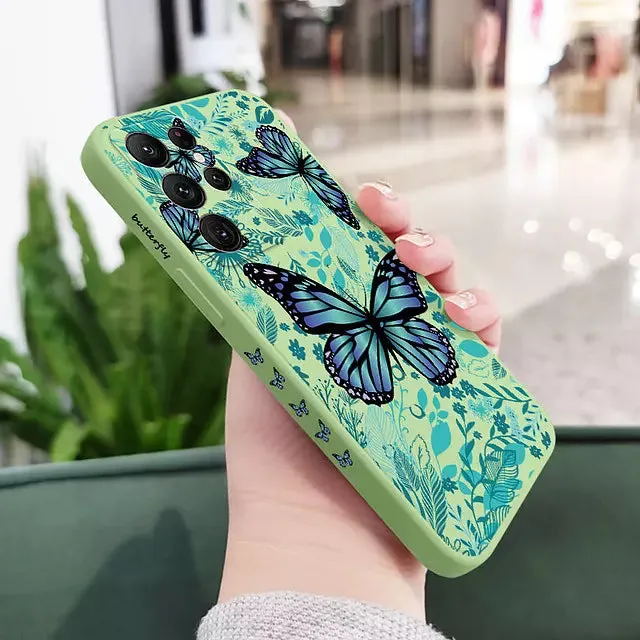 Butterfly Phone Case For Samsung Galaxy S22 S21 S20 Ultra Plus