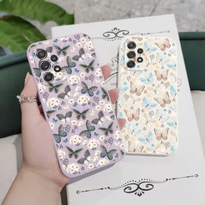Butterfly Print Case For Samsung A73 Phone Cases