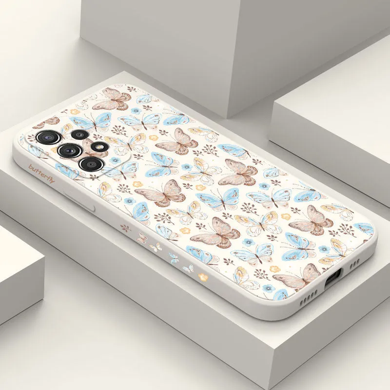 Butterfly Print Case For Samsung A73 Phone Cases