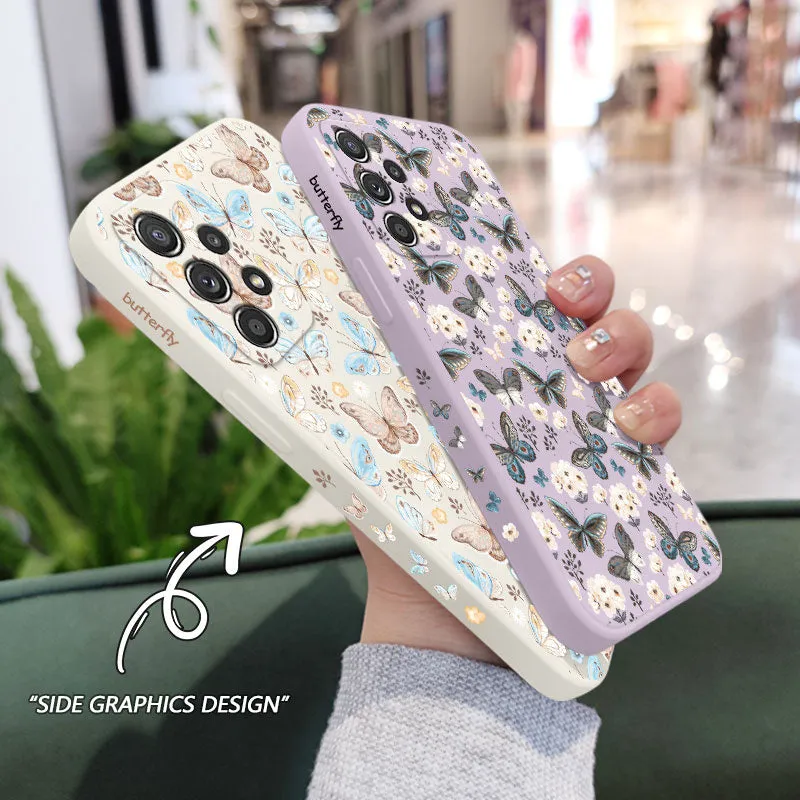 Butterfly Print Case For Samsung A73 Phone Cases