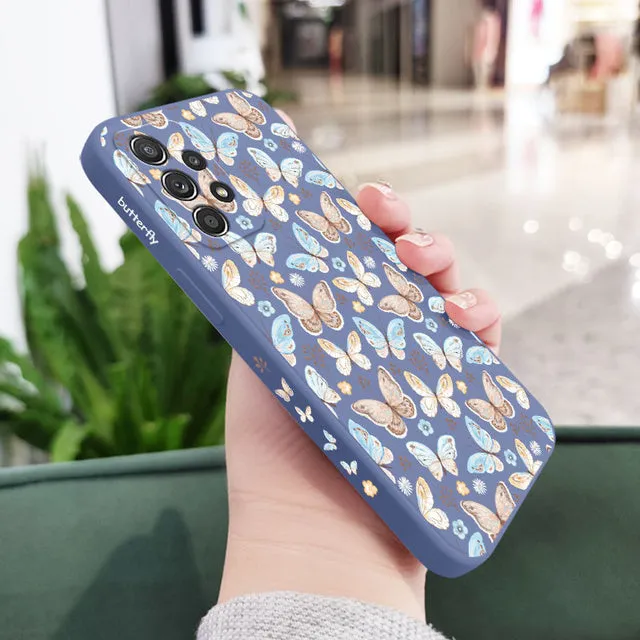 Butterfly Print Case For Samsung A73 Phone Cases