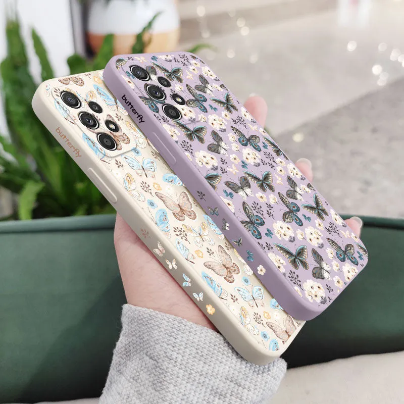 Butterfly Print Case For Samsung A73 Phone Cases