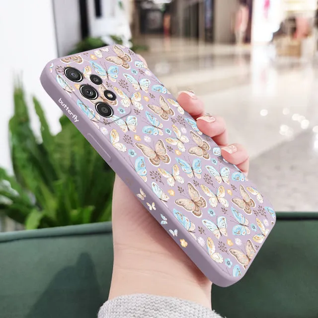 Butterfly Print Case For Samsung A73 Phone Cases
