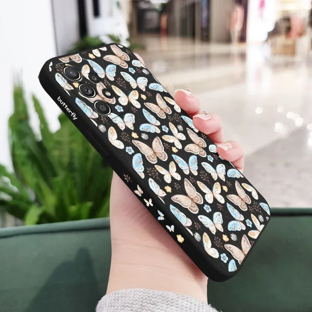 Butterfly Print Case For Samsung A73 Phone Cases