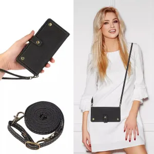 Case For Samsung A Series Wallet Card Strap Leather Phone Bag