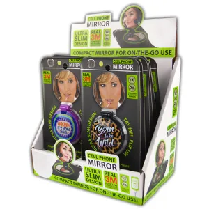 Cell Phone Socket with Mirror - 12 Pieces Per Retail Ready Display 26373