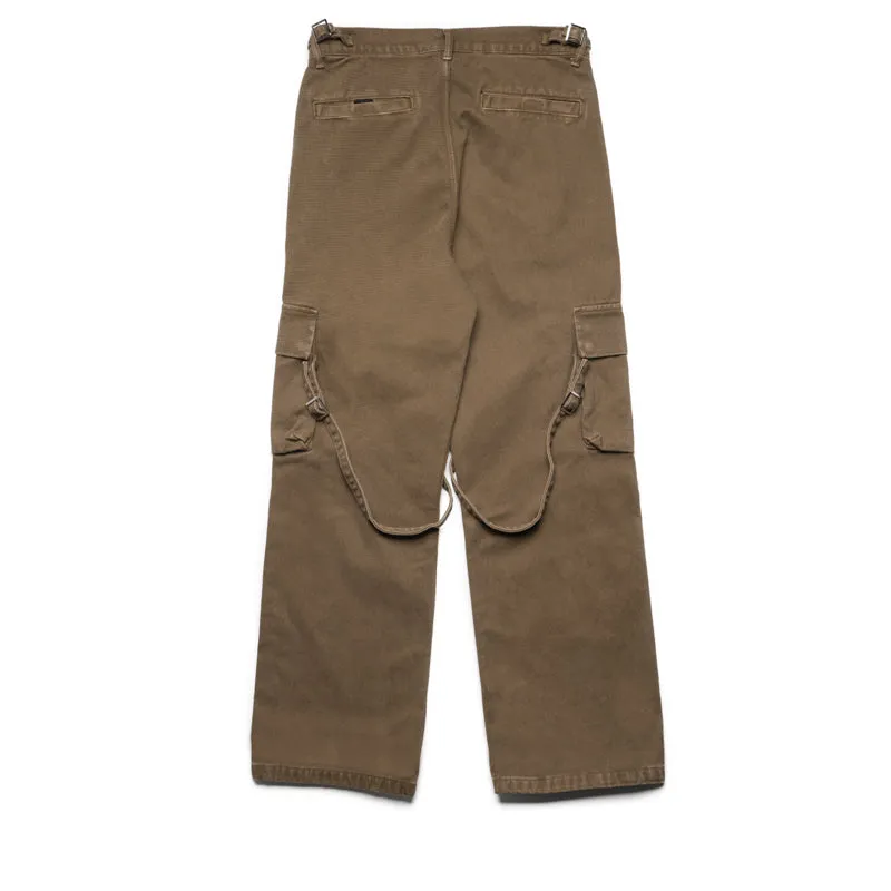 Flaneur Phone Pocket Cargo Trousers - Army Green