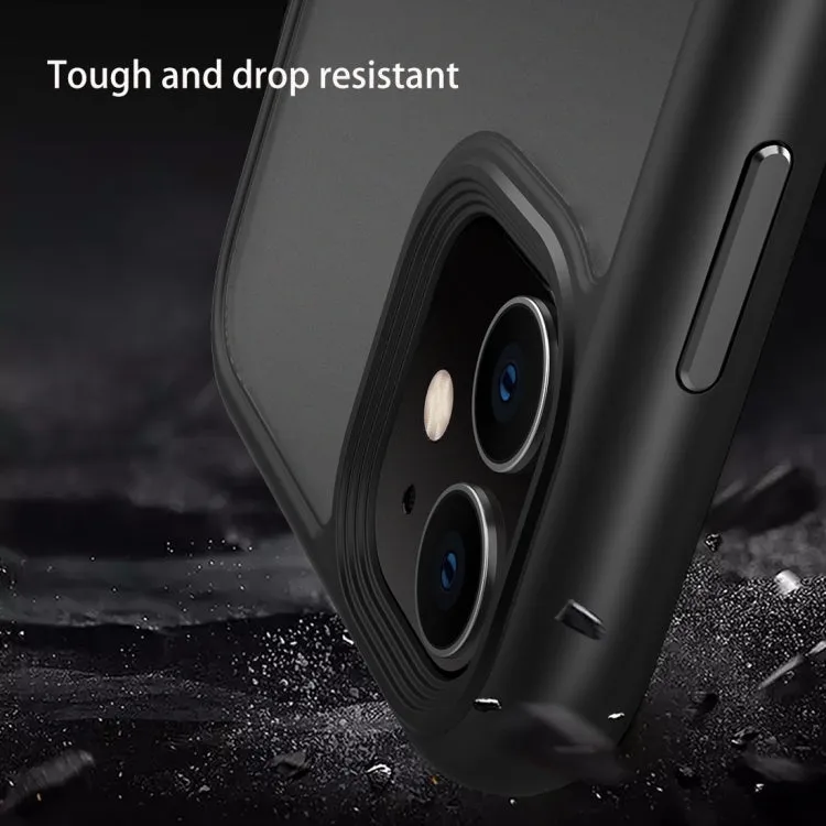 For iPhone 11 Frosted Back Shockproof Phone Case