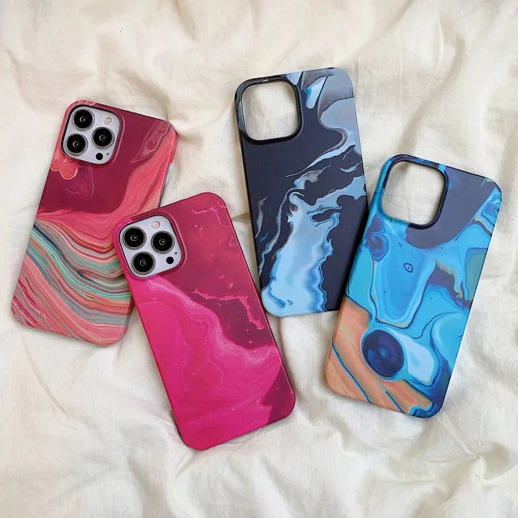 For iPhone 11 Marble Shockproof PC Phone Case