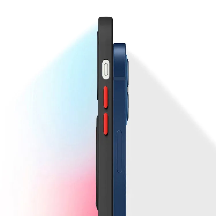 For iPhone 11 Skin Feel 2 in 1 Magnetic PC   TPU Shockproof Case with Ring Holder