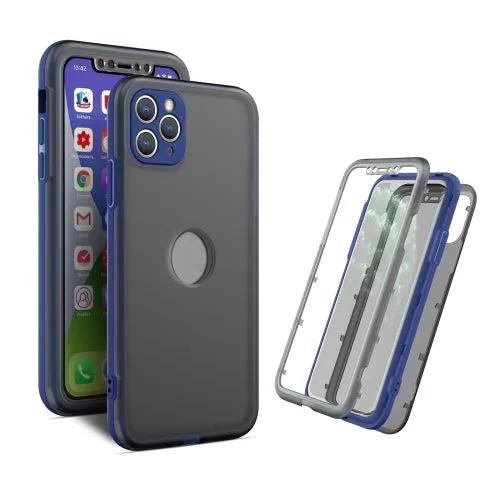 For iPhone 12 Skin Feel 360 Degrees Full Package PC   TPU Combination Phone Case