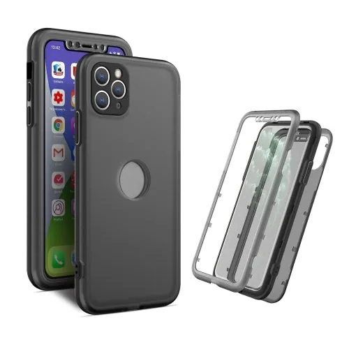 For iPhone 12 Skin Feel 360 Degrees Full Package PC   TPU Combination Phone Case