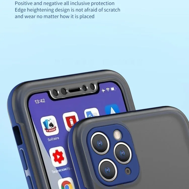 For iPhone 12 Skin Feel 360 Degrees Full Package PC   TPU Combination Phone Case