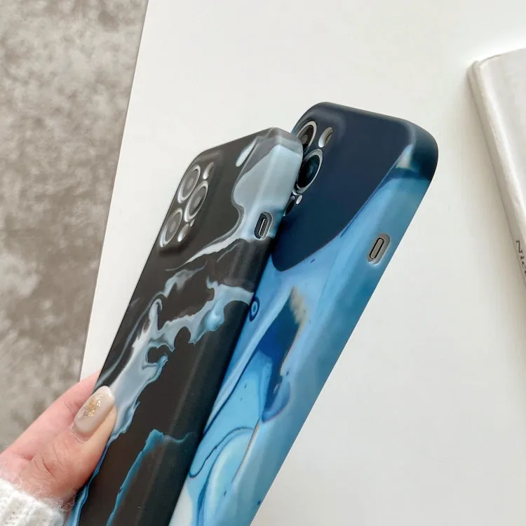 For iPhone 13 Marble Shockproof TPU Phone Case