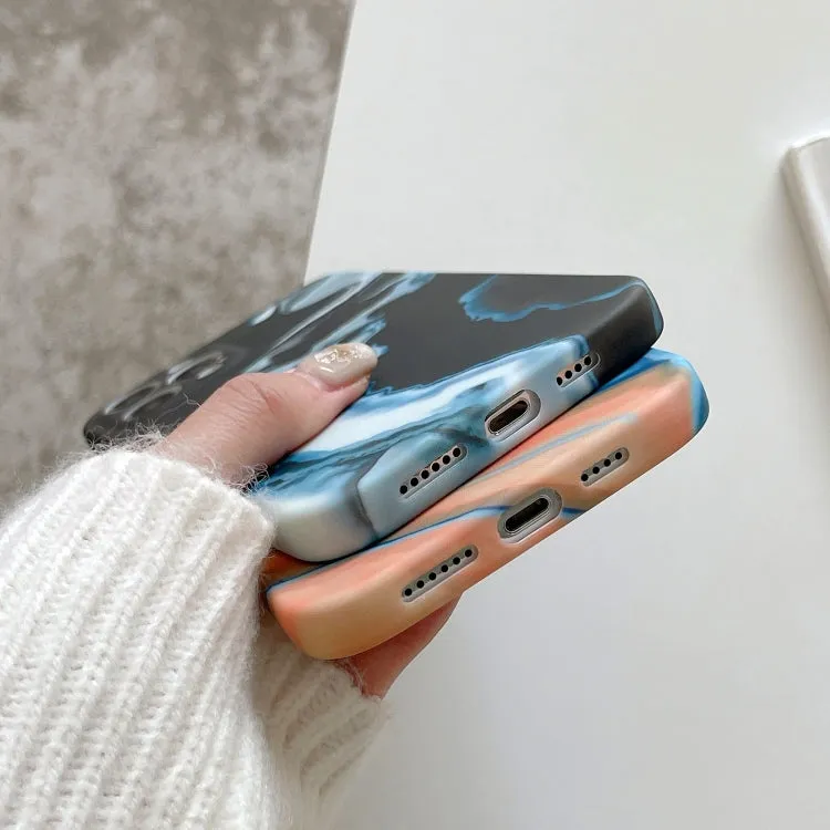 For iPhone 13 Marble Shockproof TPU Phone Case