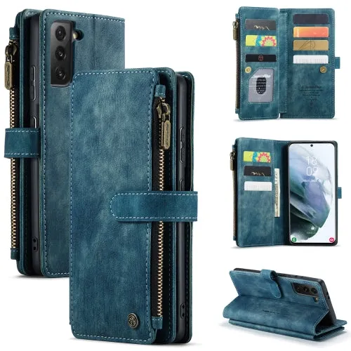 For Samsung Galaxy S21  5G CaseMe-C30 PU   TPU Multifunctional Horizontal Flip Leather Case with