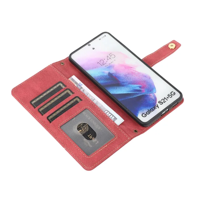For Samsung Galaxy S21  5G PU   TPU Horizontal Flip Leather Case with Holder  Card Slot