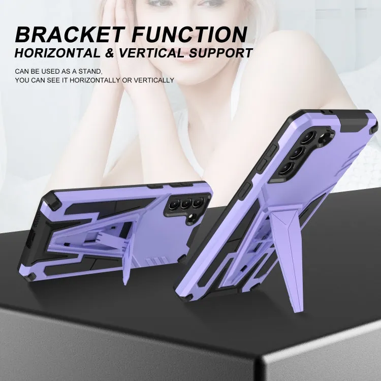 For Samsung Galaxy S21  5G Super V Armor PC   TPU Shockproof Case with Invisible