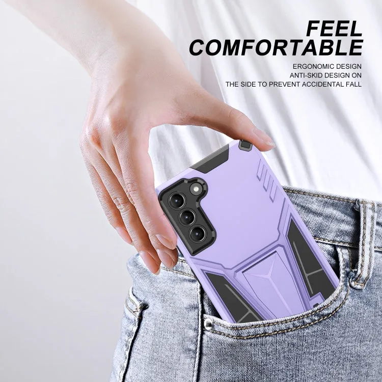 For Samsung Galaxy S21  5G Super V Armor PC   TPU Shockproof Case with Invisible