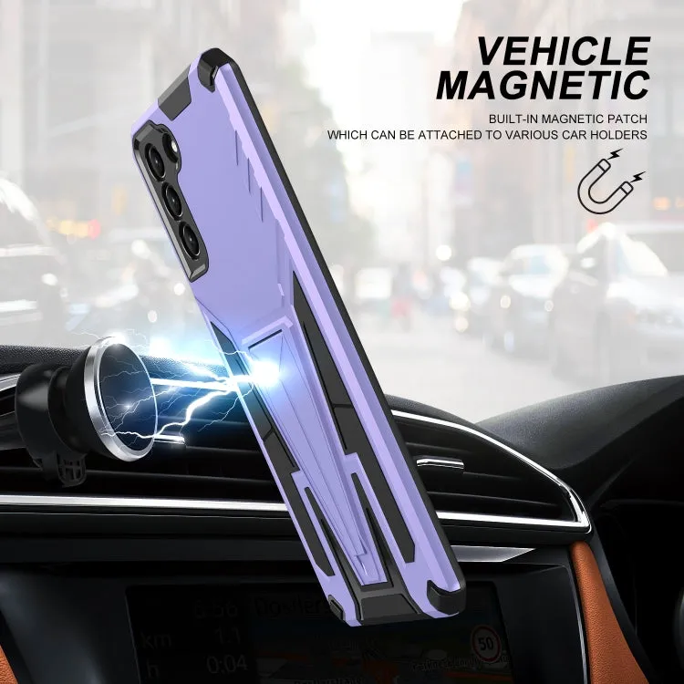 For Samsung Galaxy S21  5G Super V Armor PC   TPU Shockproof Case with Invisible