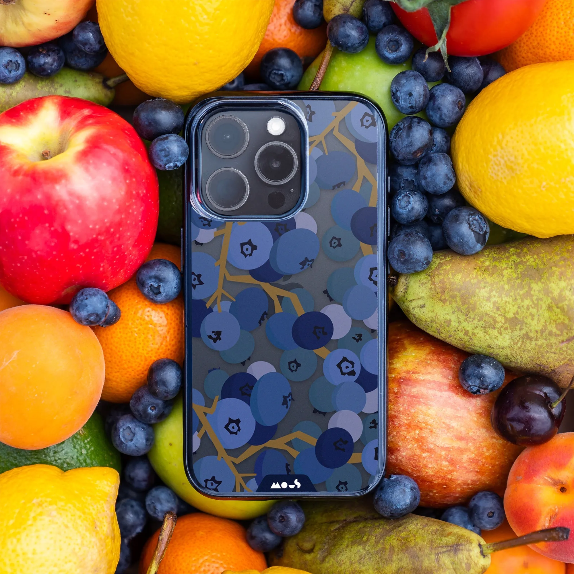 Fruits Printed Phone Case – Blueberry