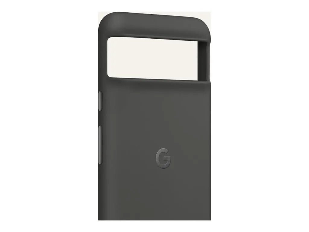 Google - Back cover for cell phone - aluminum, silicone, polycarbonate shell - charcoal - for Pixel 8 GA04979