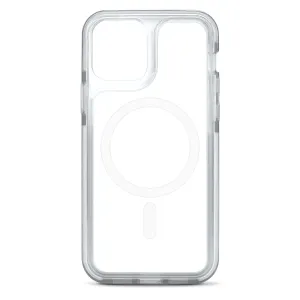 iHome 2IHPC2197X9W2 iPhone 12 Pro/12 Magnetic Velo Phone Case, White/Clear