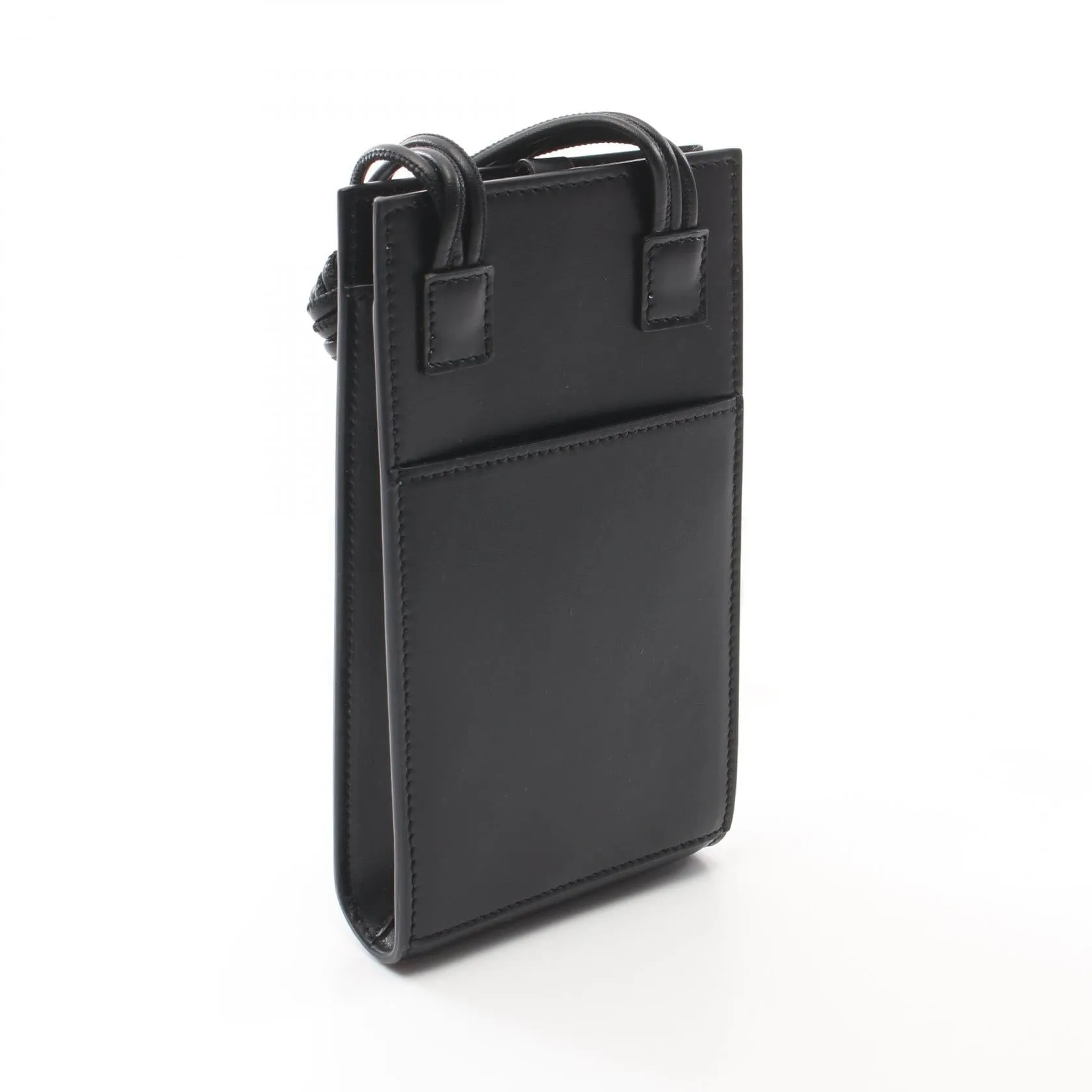 Jil Sander Leather Tangle Phone Case Crossbody Bag