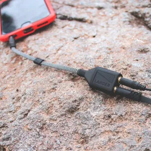 Lander - Neve Auxiliary Splitter Cable 6-Inch (Black)