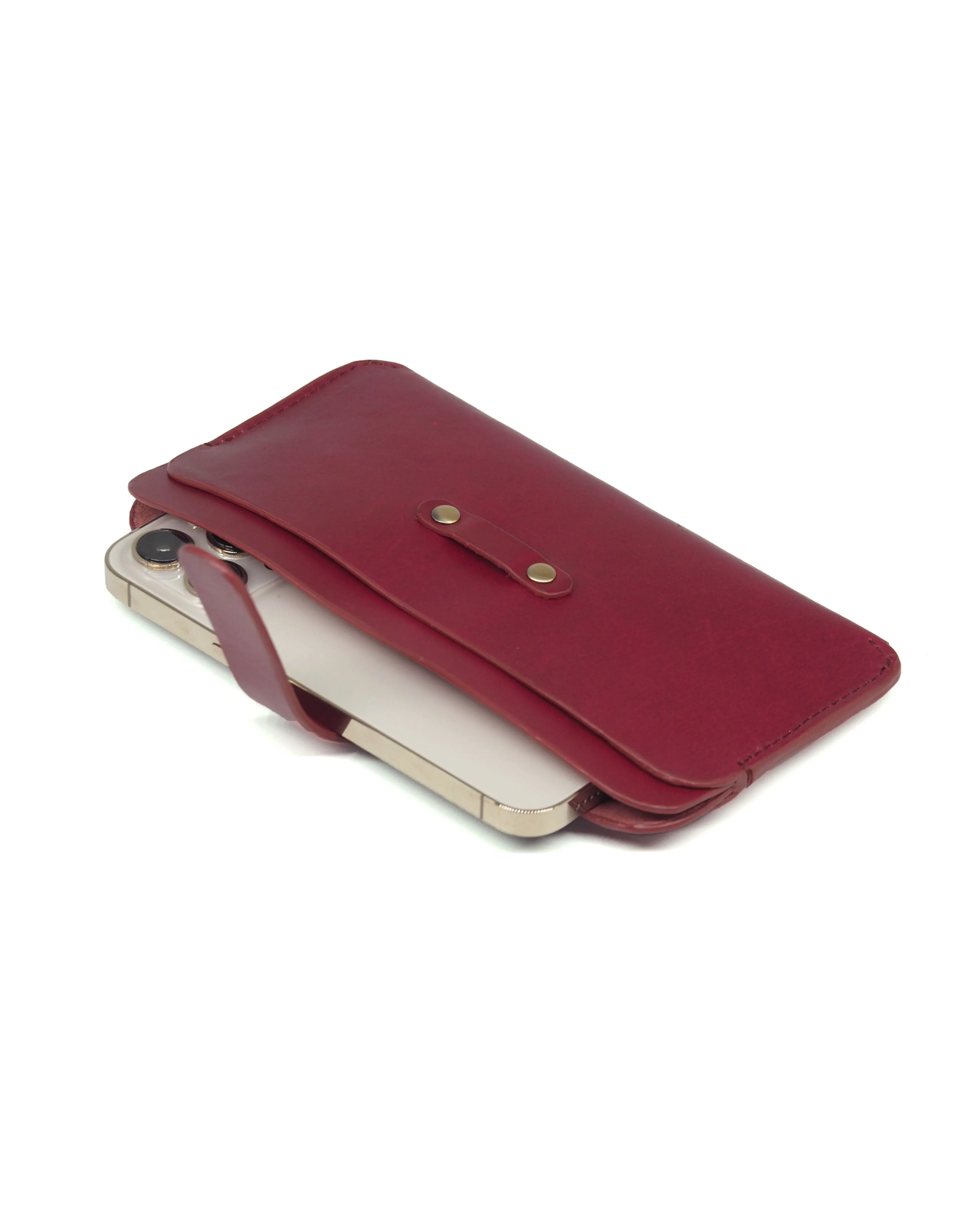 Leather Phone Sleeve (Chianti)