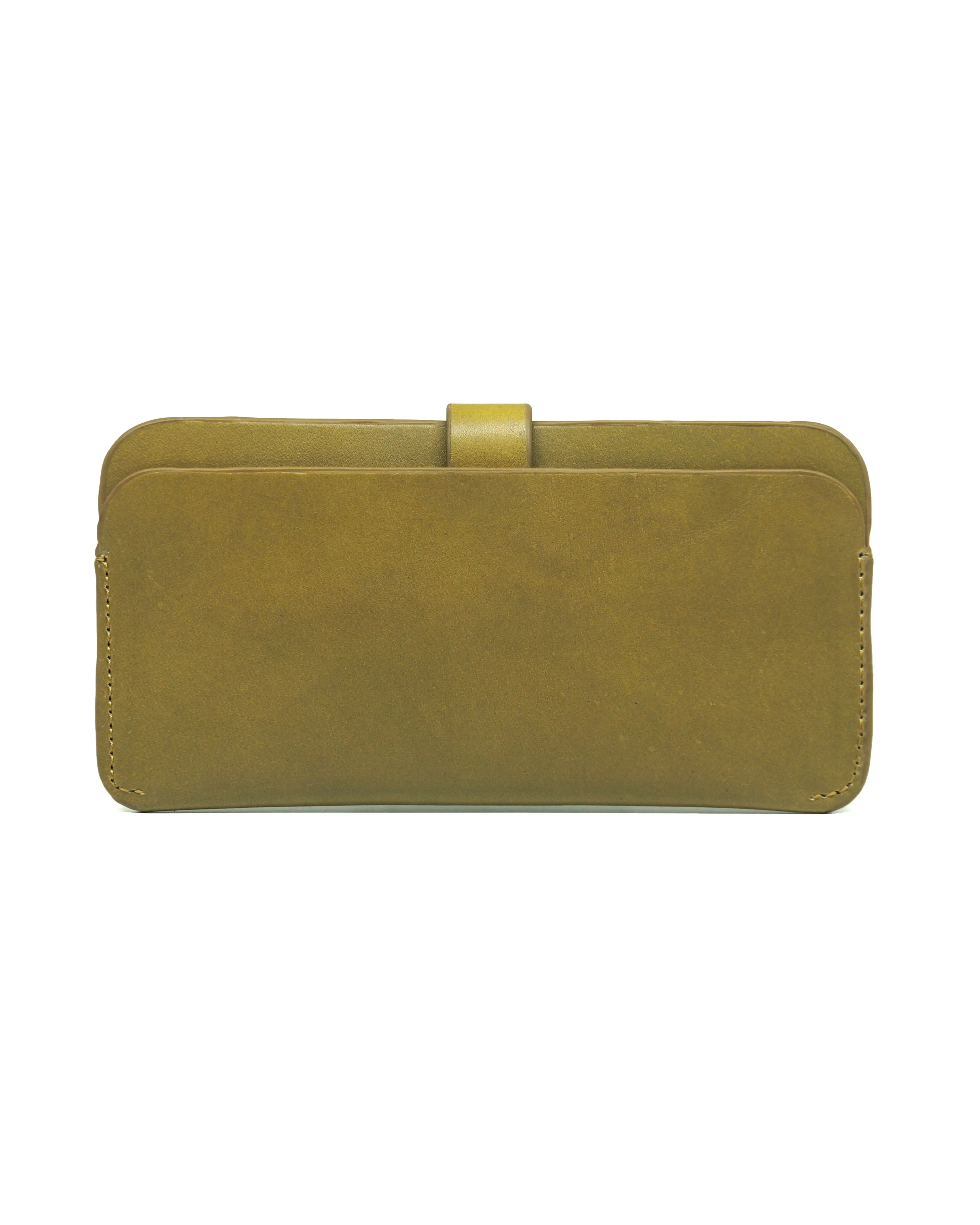 Leather Phone Sleeve (Olive)