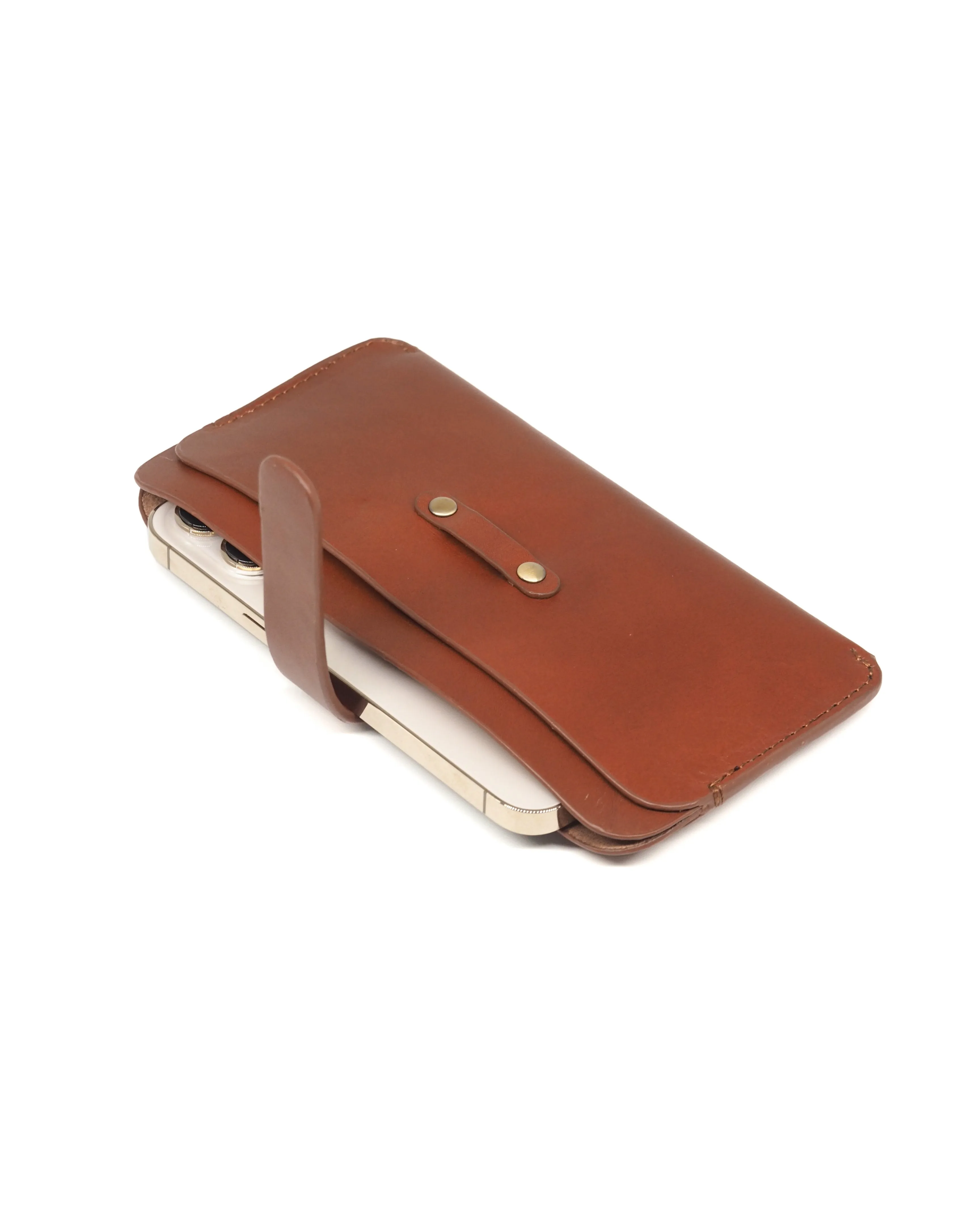 Leather Phone Sleeve (Tan)