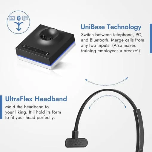 Leitner LH675 Premium Plus Over-the-Head Headset – Professional Bundle