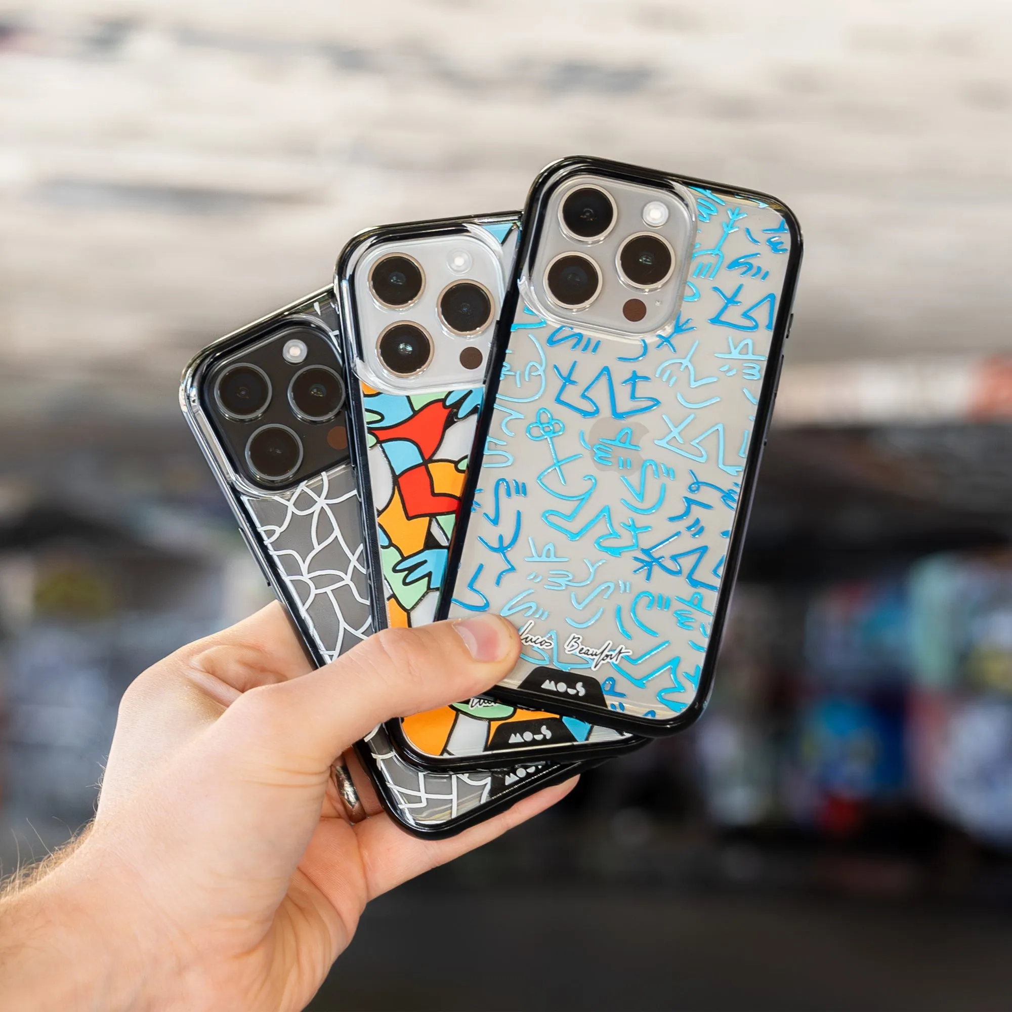 Lucas Beaufort White Printed Phone Case