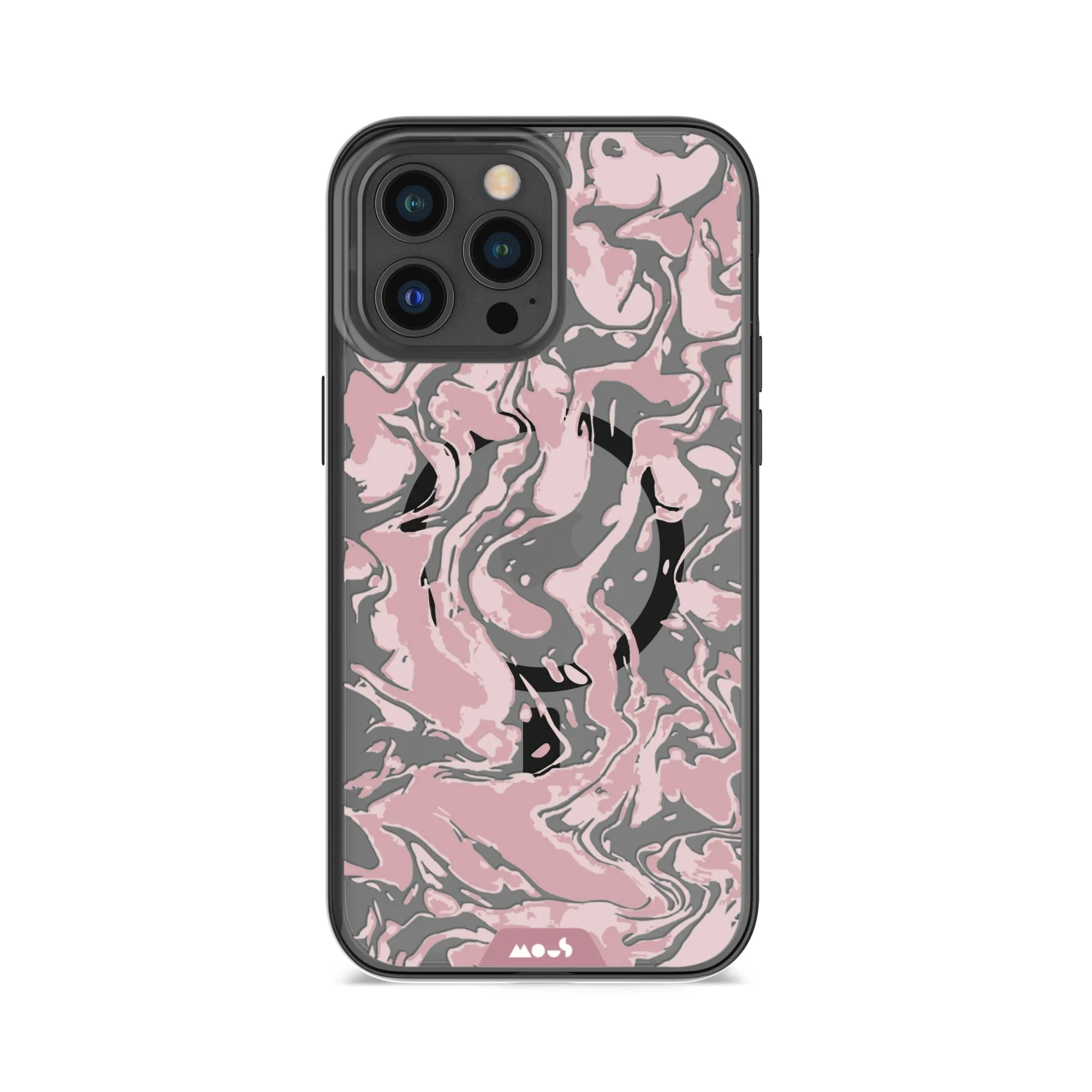 Marbled Dusky Pink MagSafe® Compatible Phone Case
