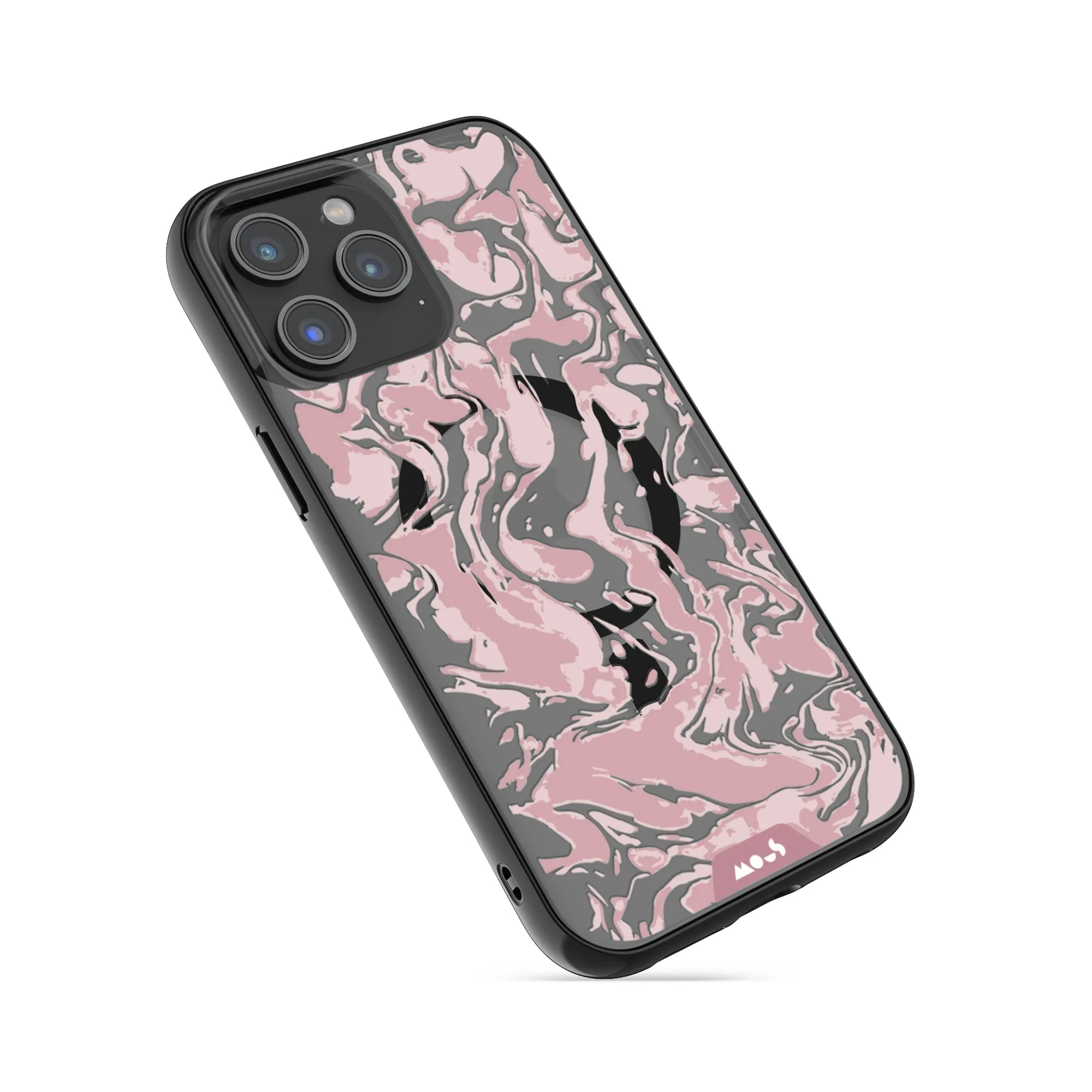 Marbled Dusky Pink MagSafe® Compatible Phone Case