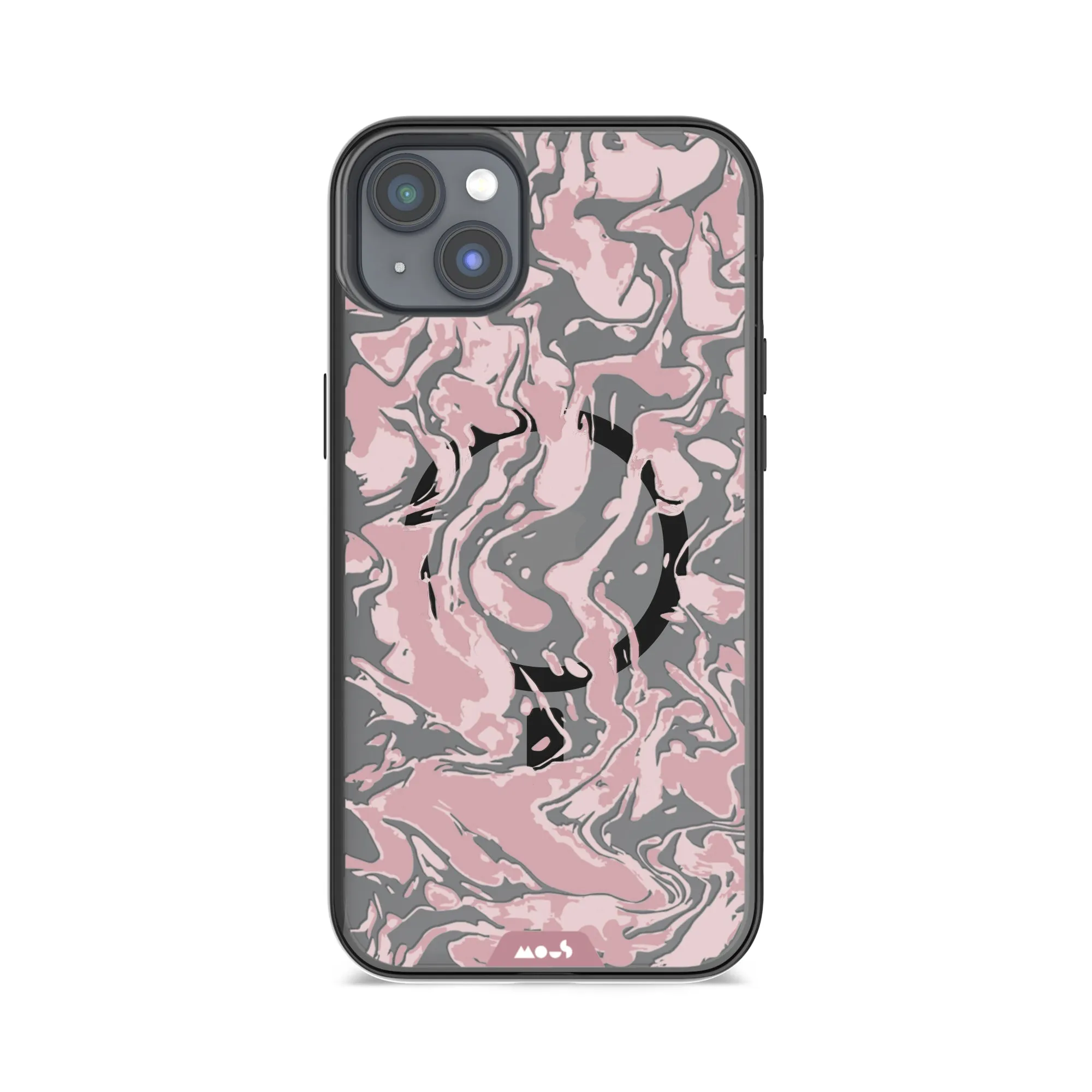 Marbled Dusky Pink MagSafe® Compatible Phone Case