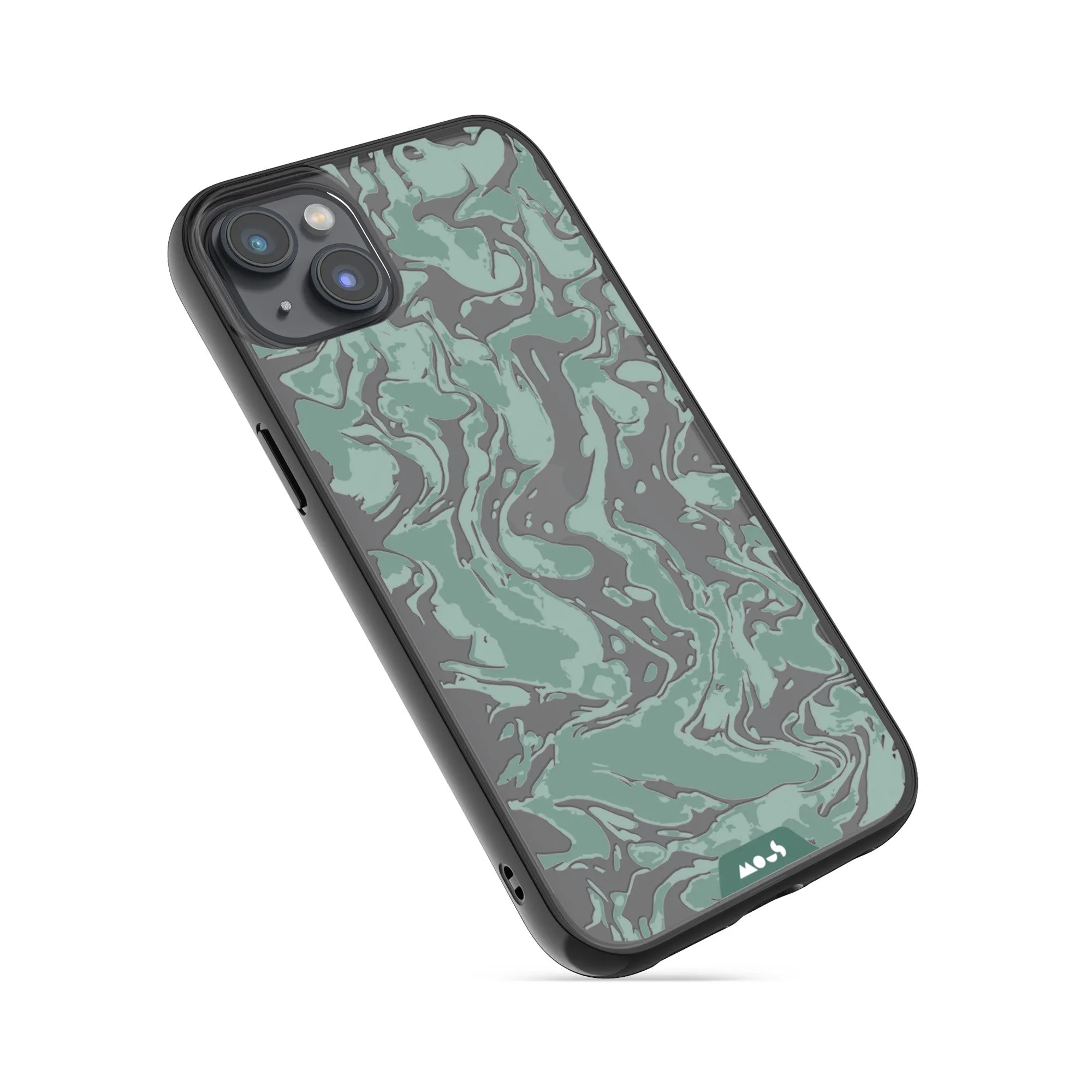 Marbled Sage Green Printed Phone Case
