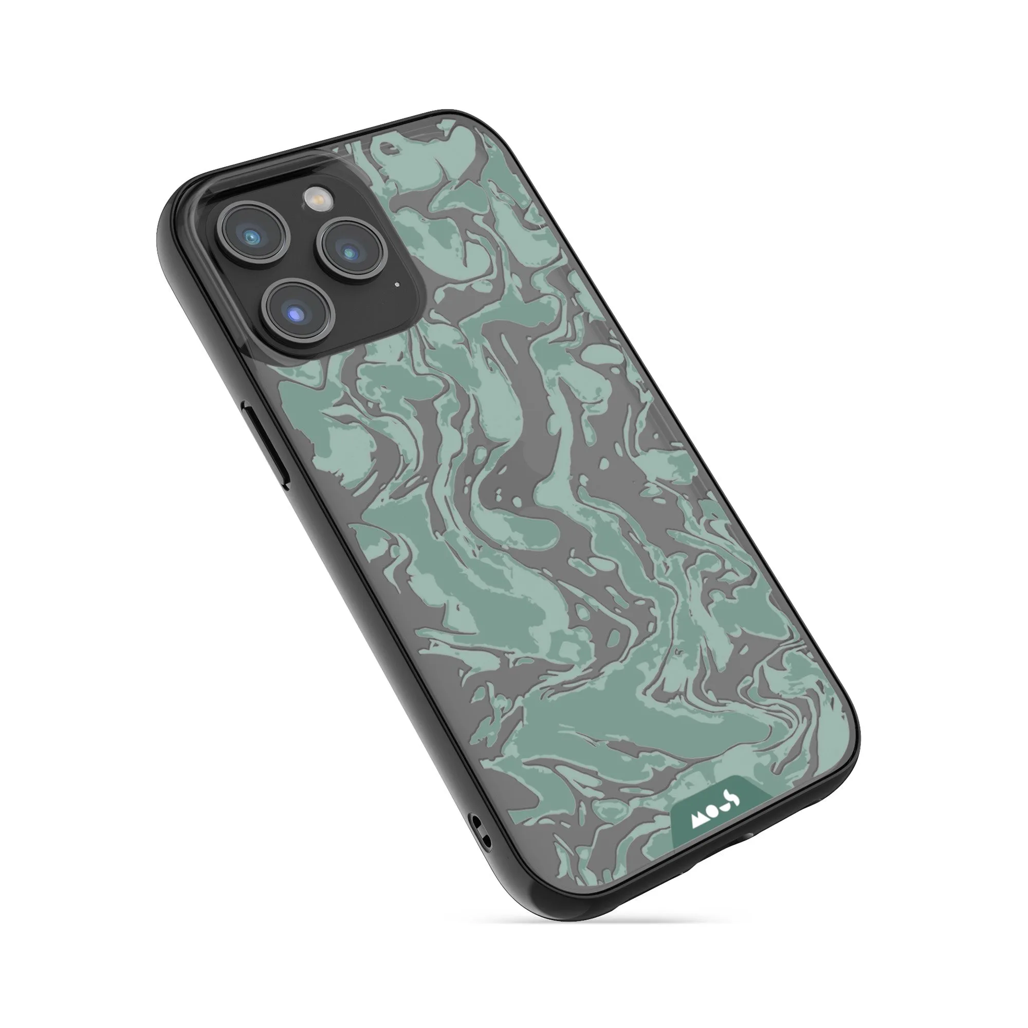 Marbled Sage Green Printed Phone Case