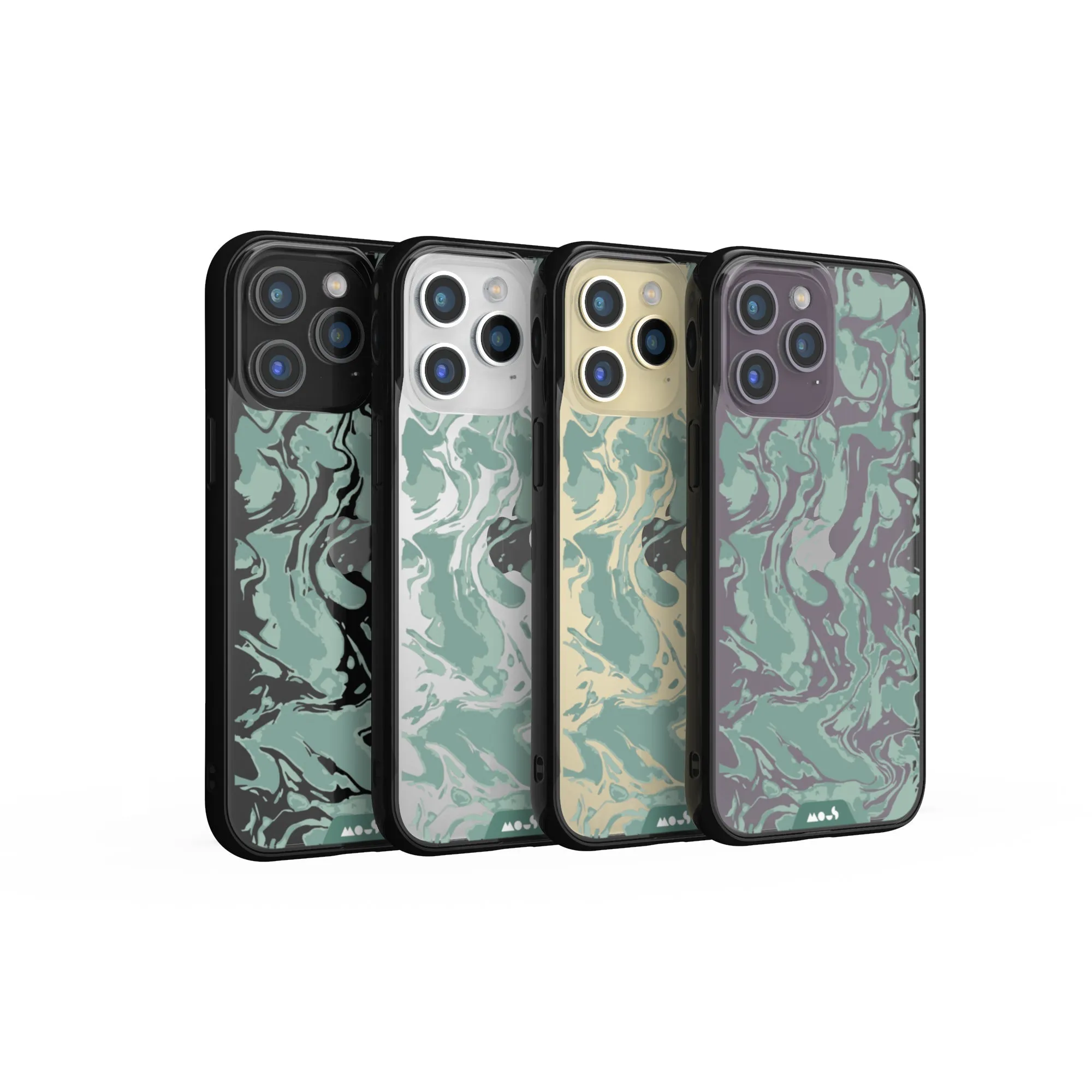 Marbled Sage Green Printed Phone Case