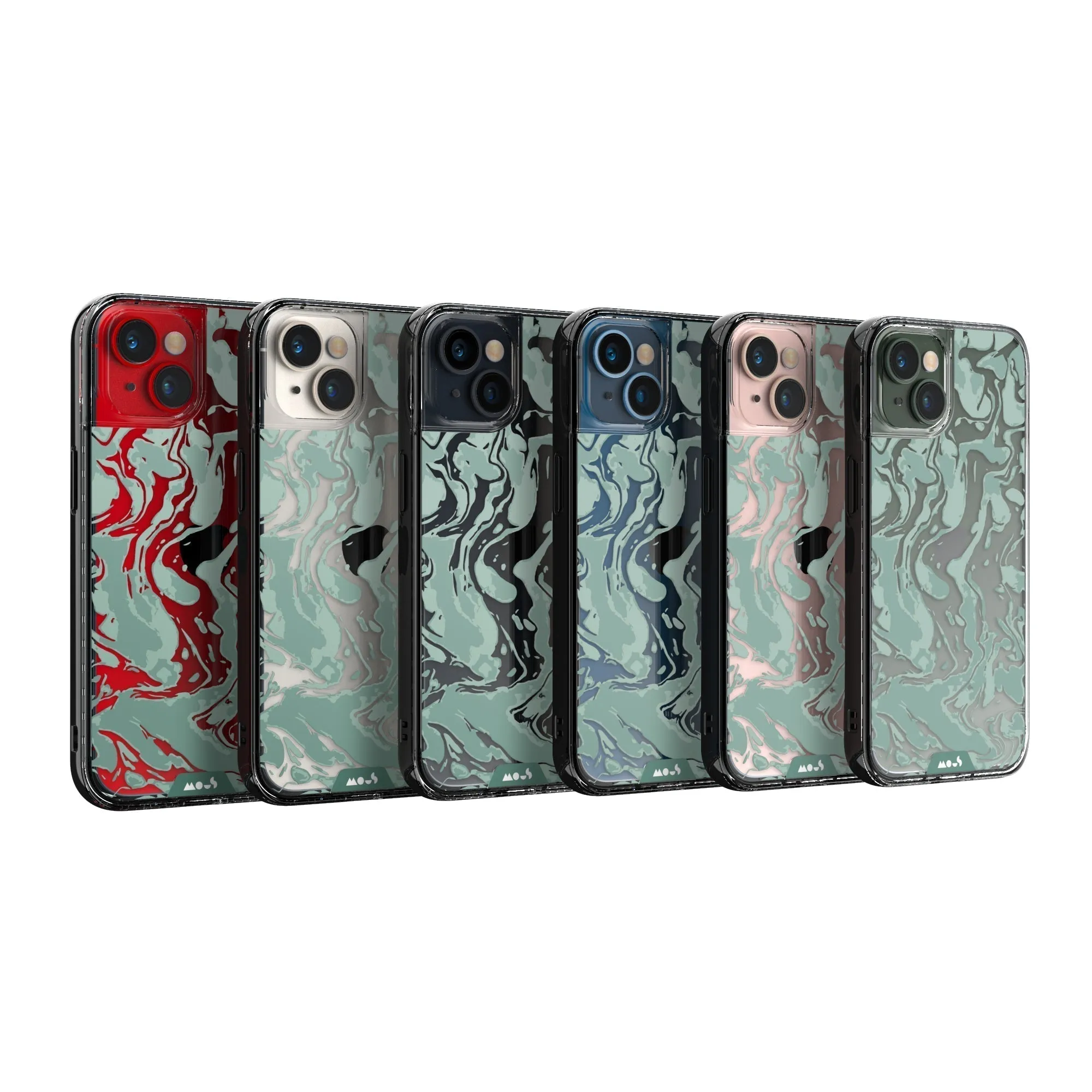 Marbled Sage Green Printed Phone Case