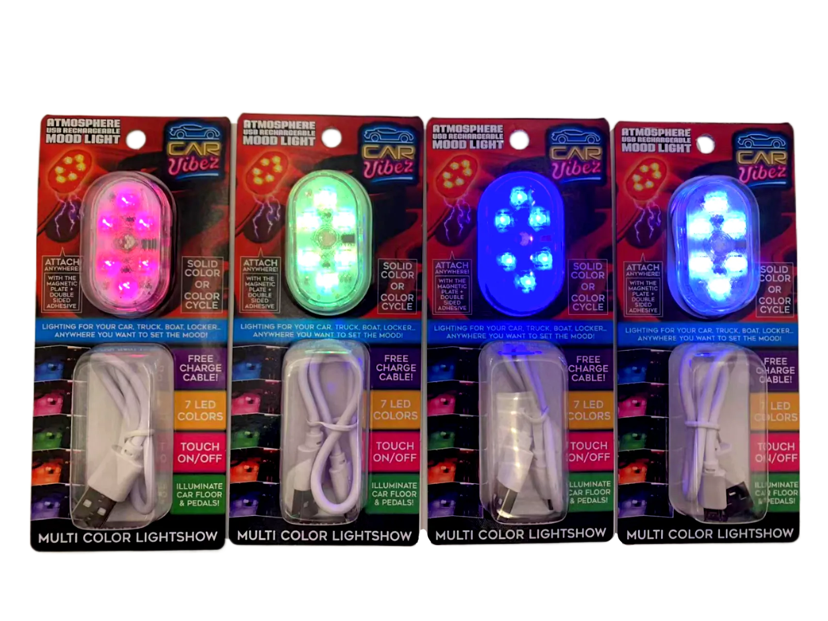 Mood Light Magnetic Lamp with Charging Cable - 12 Pieces Per Retail Ready Display 23576