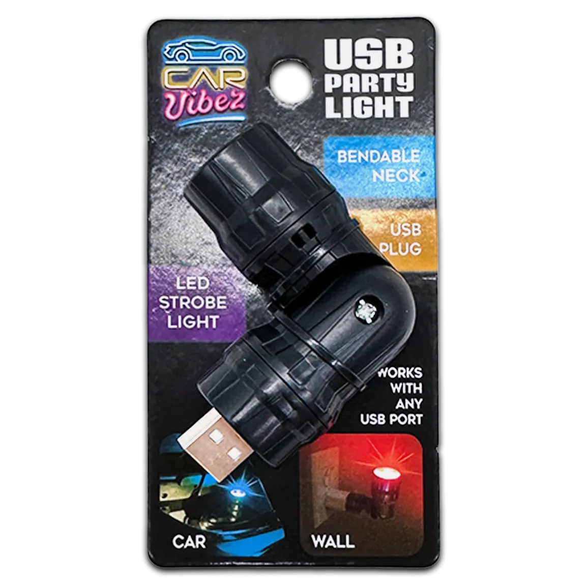 Mood Light USB Party Light - 6 Pieces Per Retail Ready Display 24061