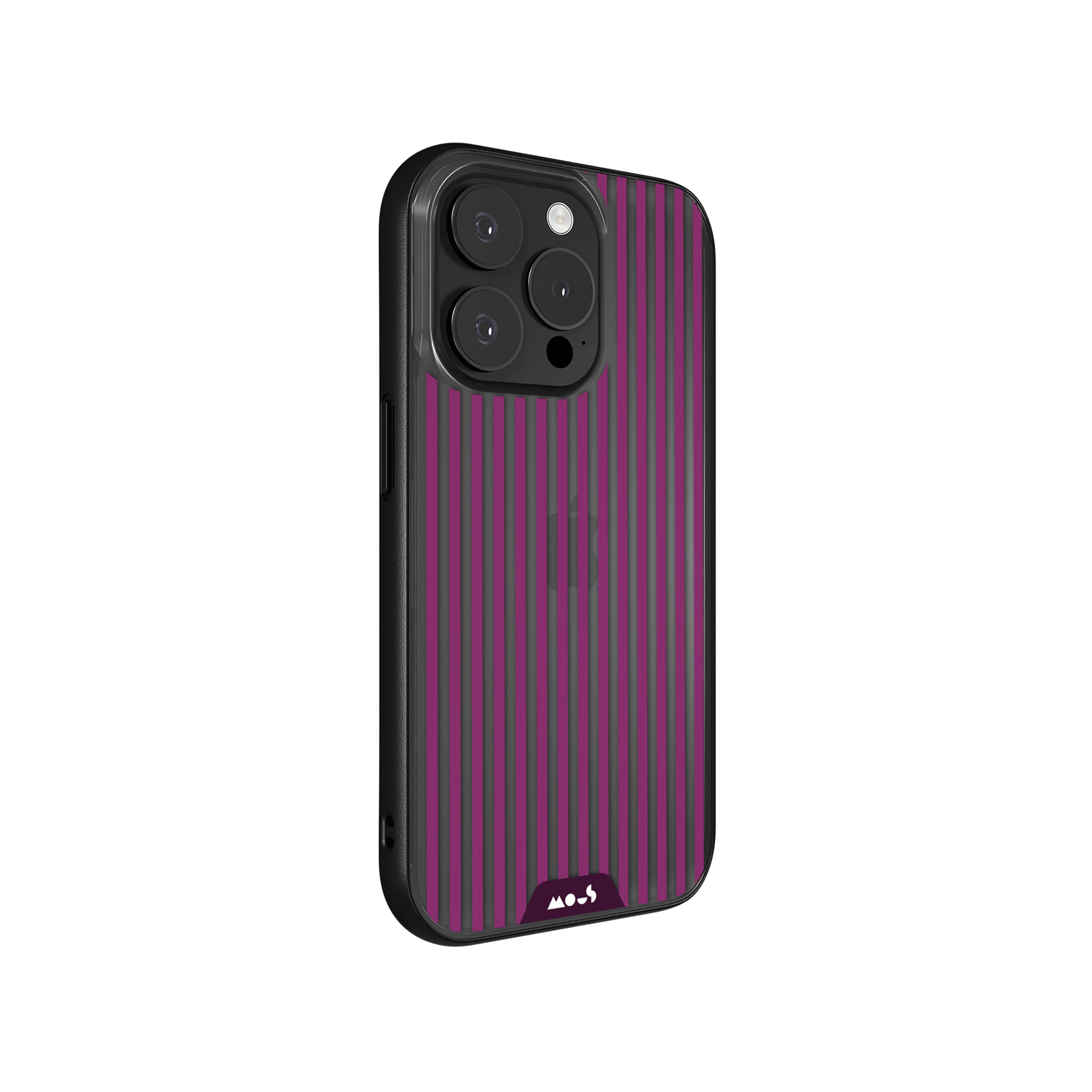 Mulberry Protective Phone Case - Clarity x Pinstripe