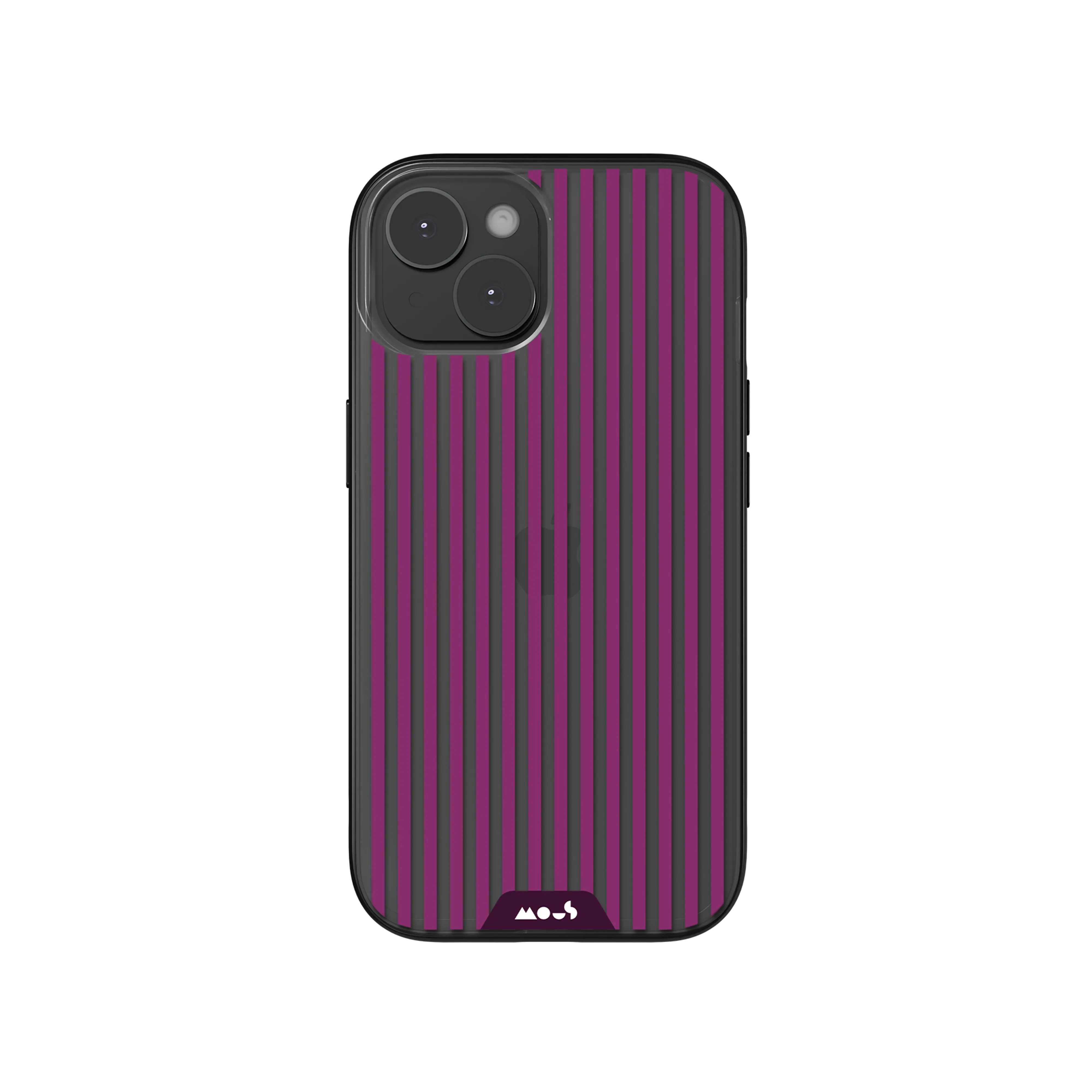 Mulberry Protective Phone Case - Clarity x Pinstripe